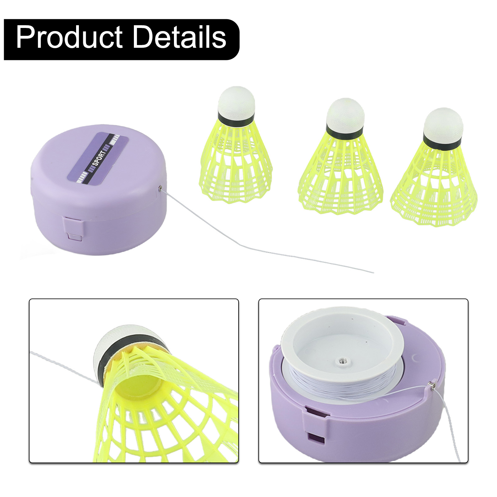 อุปกรณ์ฝึกแบดมินตันแบบปรับได้  - Badminton Materi บทวิจารณ์และราคา
