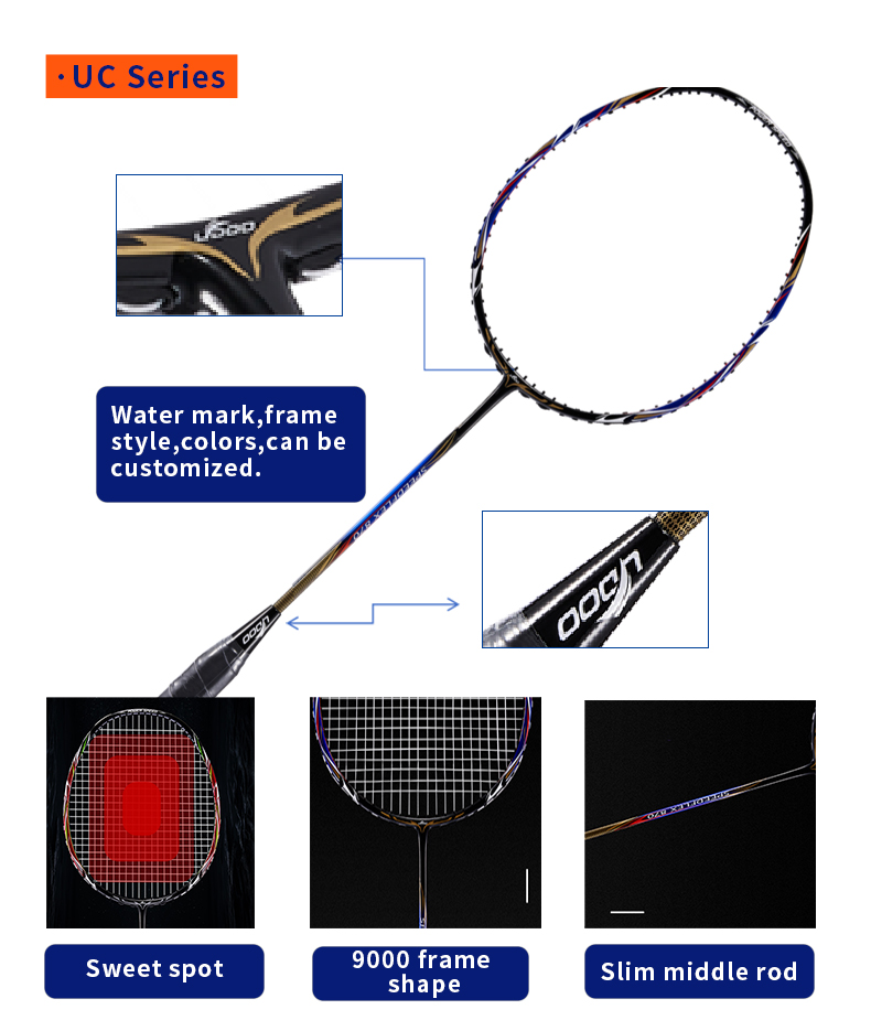 ไม้แบดมินตันกราไฟท์คอมโพสิต UC - Sports Grip บทวิจารณ์และราคา