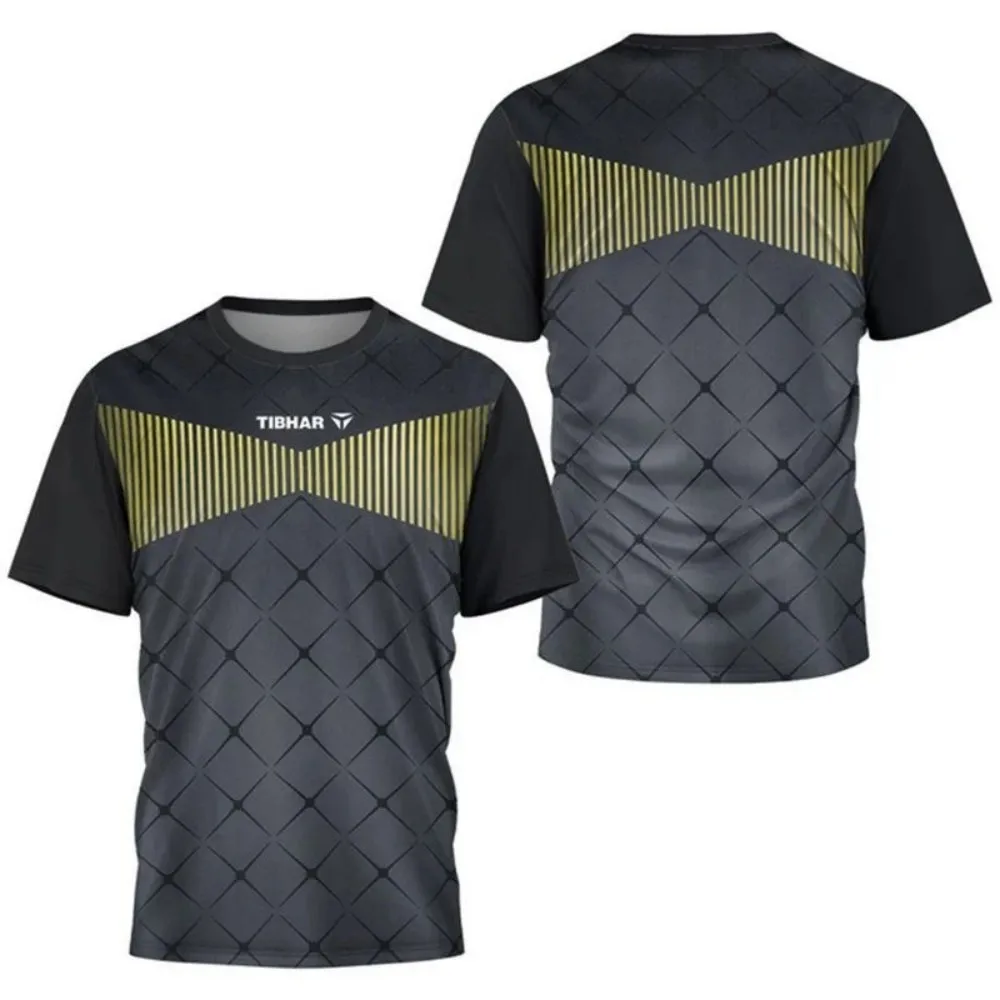 เสื้อยืดกีฬาแขนสั้นผู้ชาย พิมพ - Badminton Jersey บทวิจารณ์และราคา