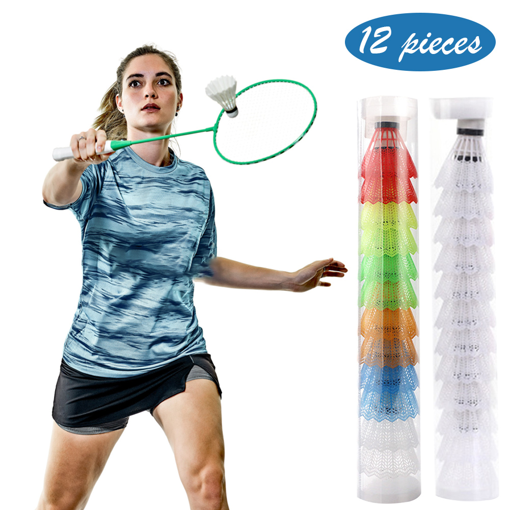 แบดมินตันพลาสติก 12 ชิ้นสำหรับ - Feather Shuttlecock บทวิจารณ์และราคา
