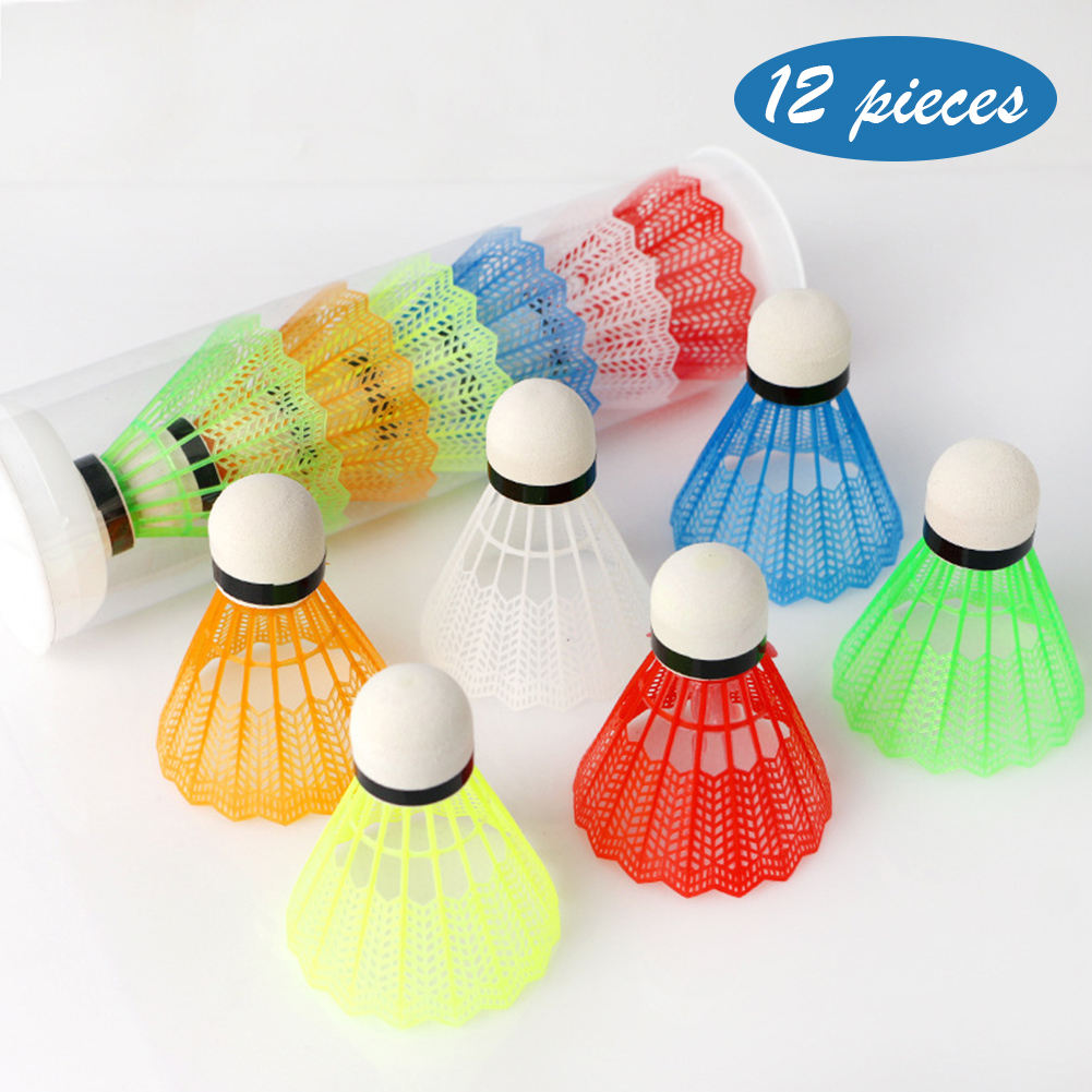 แบดมินตันพลาสติก 12 ชิ้นสำหรับ - Feather Shuttlecock บทวิจารณ์และราคา