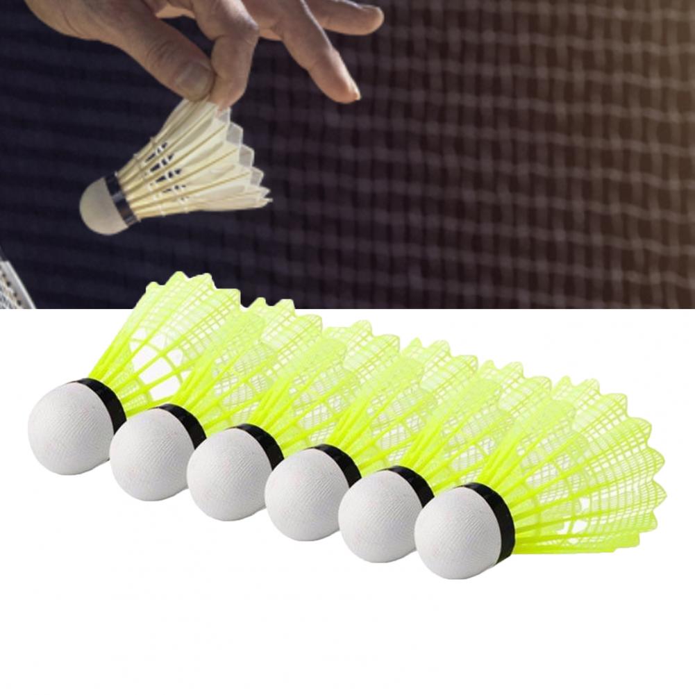 ลูกขนไก่สีเหลือง 6 ชิ้น ความเร - Feather Shuttlecock บทวิจารณ์และราคา
